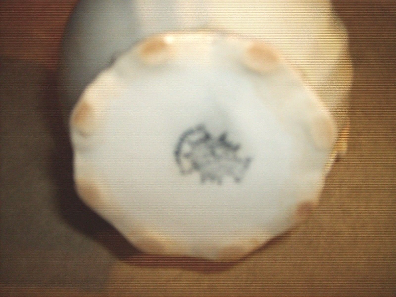 Antique!  Vintage glazed White water pitcher - Marked KT&K Warranted pottery