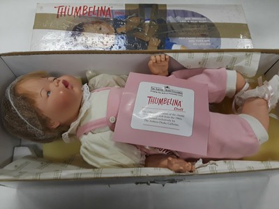 wind up thumbelina doll