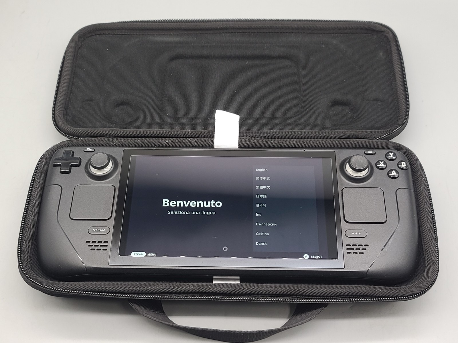 Steam Deck 512GB Handheld Console LCD Black with Case -USED