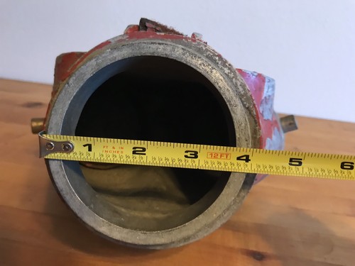 Vintage Aluminum/Brass Samuel Eastman Fire Hose Wye Splitter Firetruck Hydrant