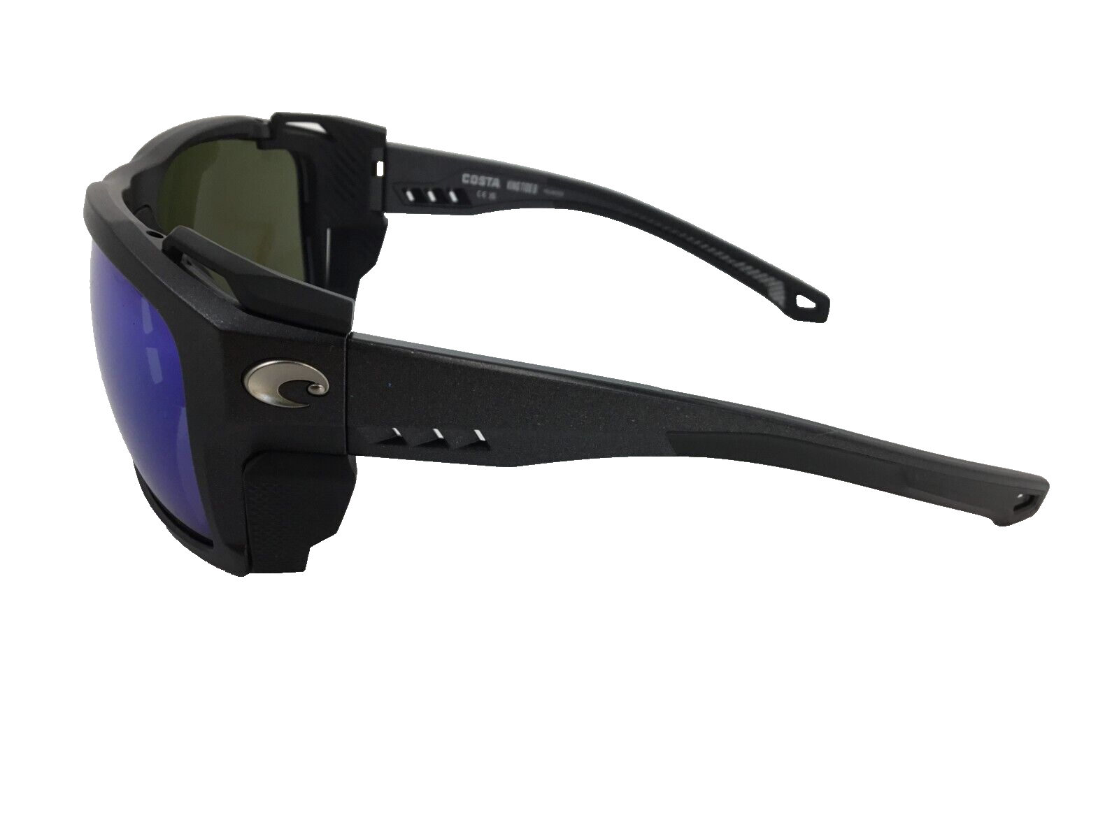 COSTA DEL MAR COSTA DEL MAR MEN'S BIO RESIN BLACK YELLOW POLARIZED LENSES SUNGLASSES KING 7082