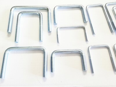 U Bolt TYP Bügel Bolzen Anhänger Dachbox M8 10 12 verzinkt Bugel Träger Zaun UB 