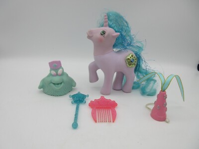 My Little Pony G1 Princess Sparkle Pony Hugster Wand Hat Comb [Hasbro, 1987]