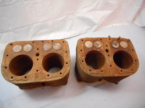 Pr of Wisconsin VF4 Cylinder Block Jugs, 3.25