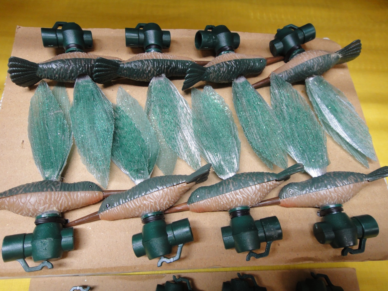 Set of 15 Humming Bird String Lights Fiber Optic Wings