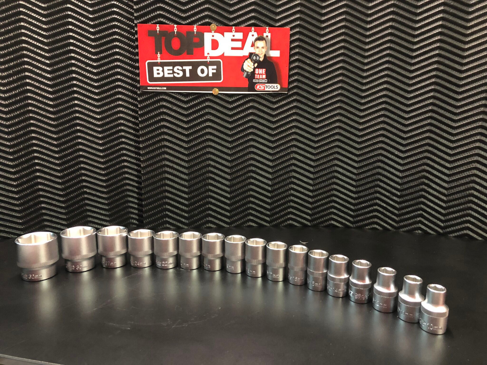 KS Tools Steckschlüssel 16mm, 1/2" Antrieb – Robustes Chrom-Vanadium-Werkzeug Für Handbetrieb