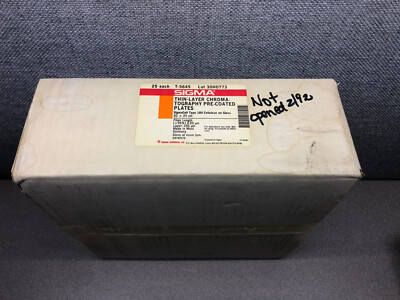 Thin-Layer Chroma-Tography Pre-coated Plates 20x20cm - NOS - Unopened Box of 25