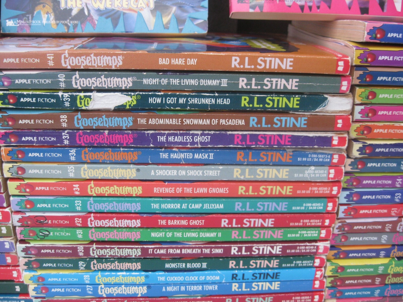 Complete Lot All Goosebumps 1-62 Original Apple Covers + Bonus Books + CD Set