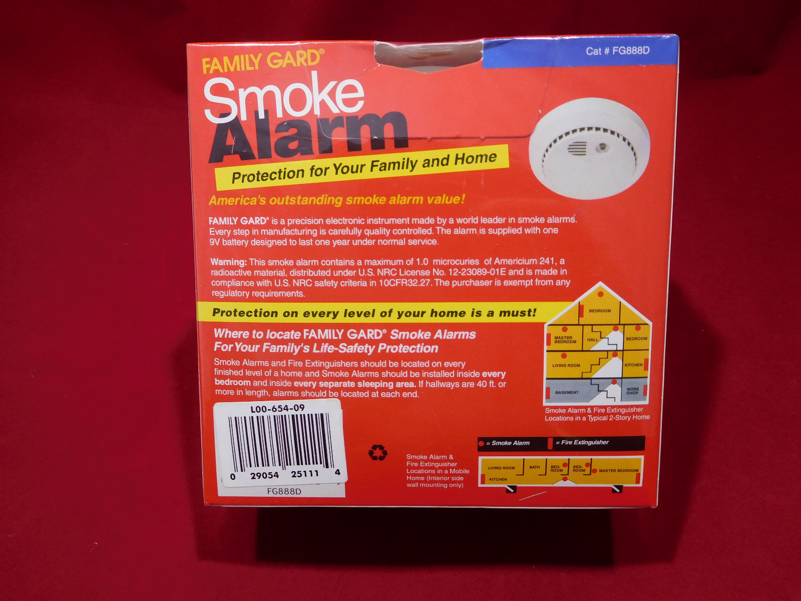 Family Gard Smoke Alarms, New Twin Pack,  Model #FG888D, Batteries Included