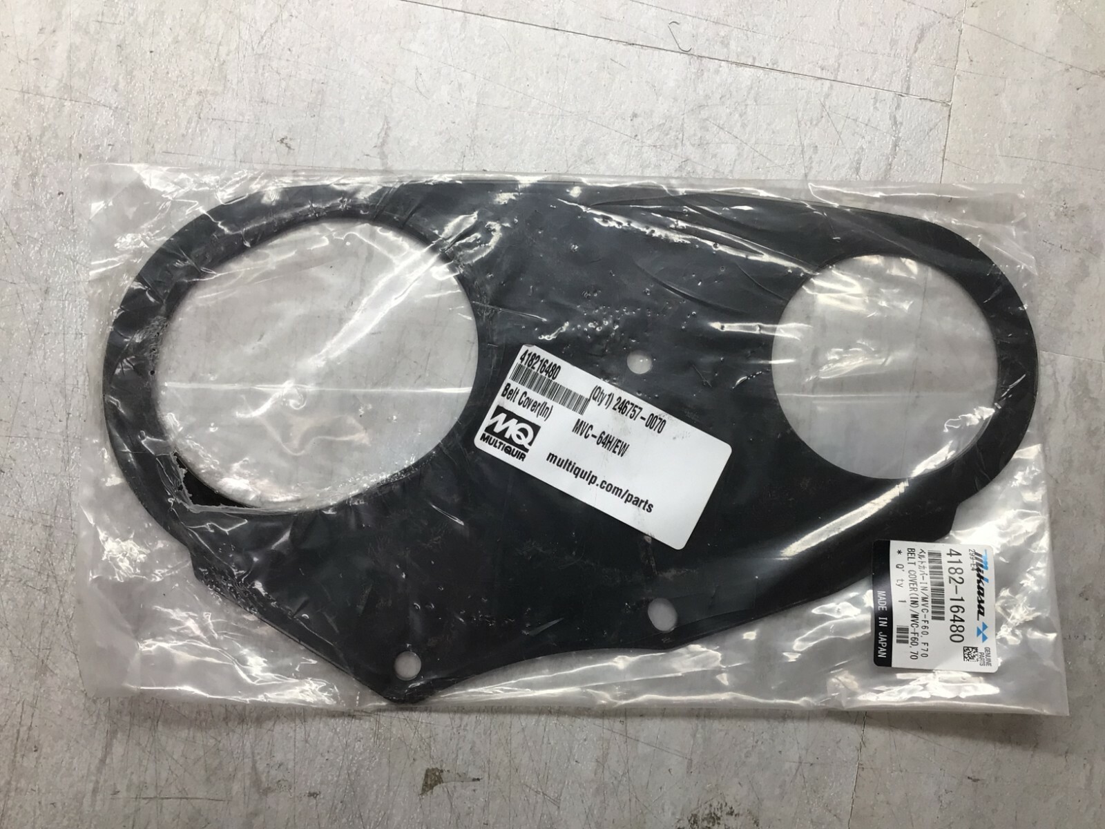 MQ Multiquip Mikasa OEM Belt Cover 418216480