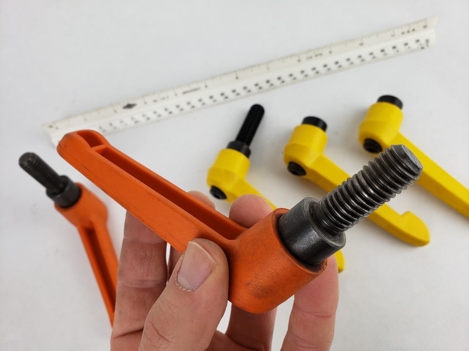 5 Adjustable Handle Clamp Bolts Kipp Long Welding Table Clamps jig 1/2-13 lot