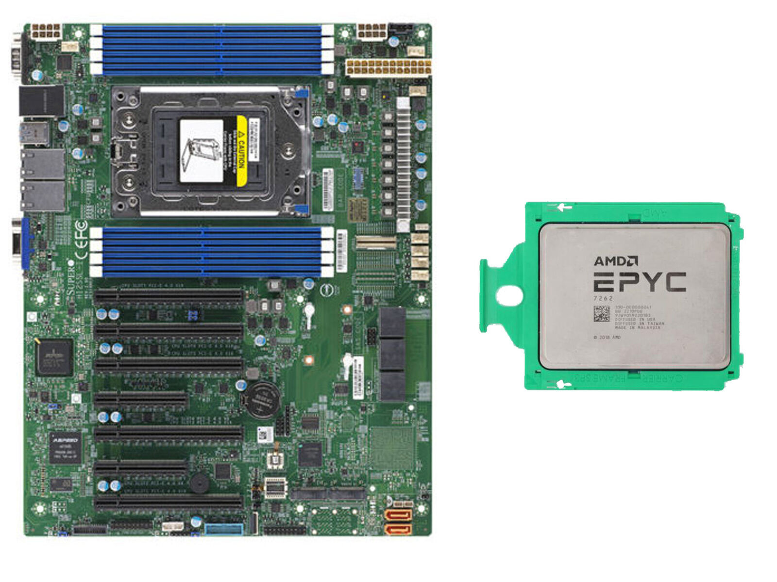 Supermicro H12SSL-i Mainboard + AMD EPYC 7282 7302 7402 7542 7642 7702 7742 CPU
