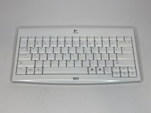 Logitech Wii and Wii U Keyboard Wireless Cordless Complete in Box