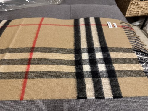 Burberry 8077880CHARCOAL 関税送料込 BURBERRY 8076576 CHECK CASHMERE SCARF ARCHIVE BEIGE | eBay