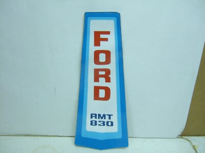 Ford RMT830 Lawn Mower Decal NOS JAC392547