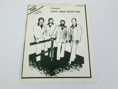 Vtg Minneapolis MN Green Apple Quick-Step Music Band Promo Ad October 1977 70s