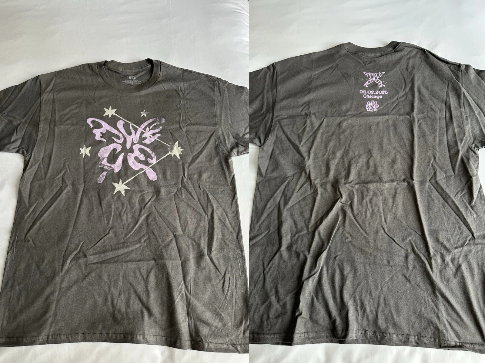 TWICE Lollapalooza 2025 ホワイトTシャツ X L 新品 TWICE