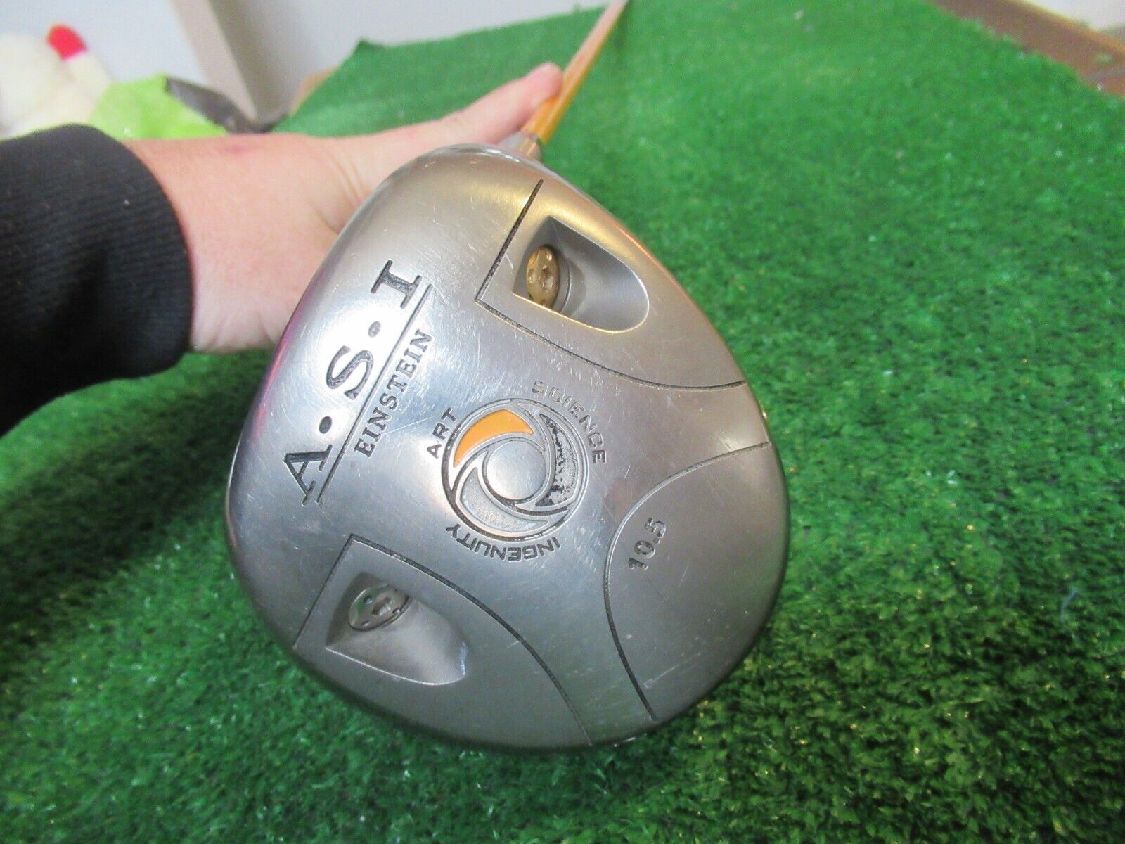 A.S.I. Einstein 10.5° Driver Stiff Graphite Shaft Golf Pride Grip A.S.I. Einstein 10.5° Driver Stiff Graphite Shaft Golf Pride Grip