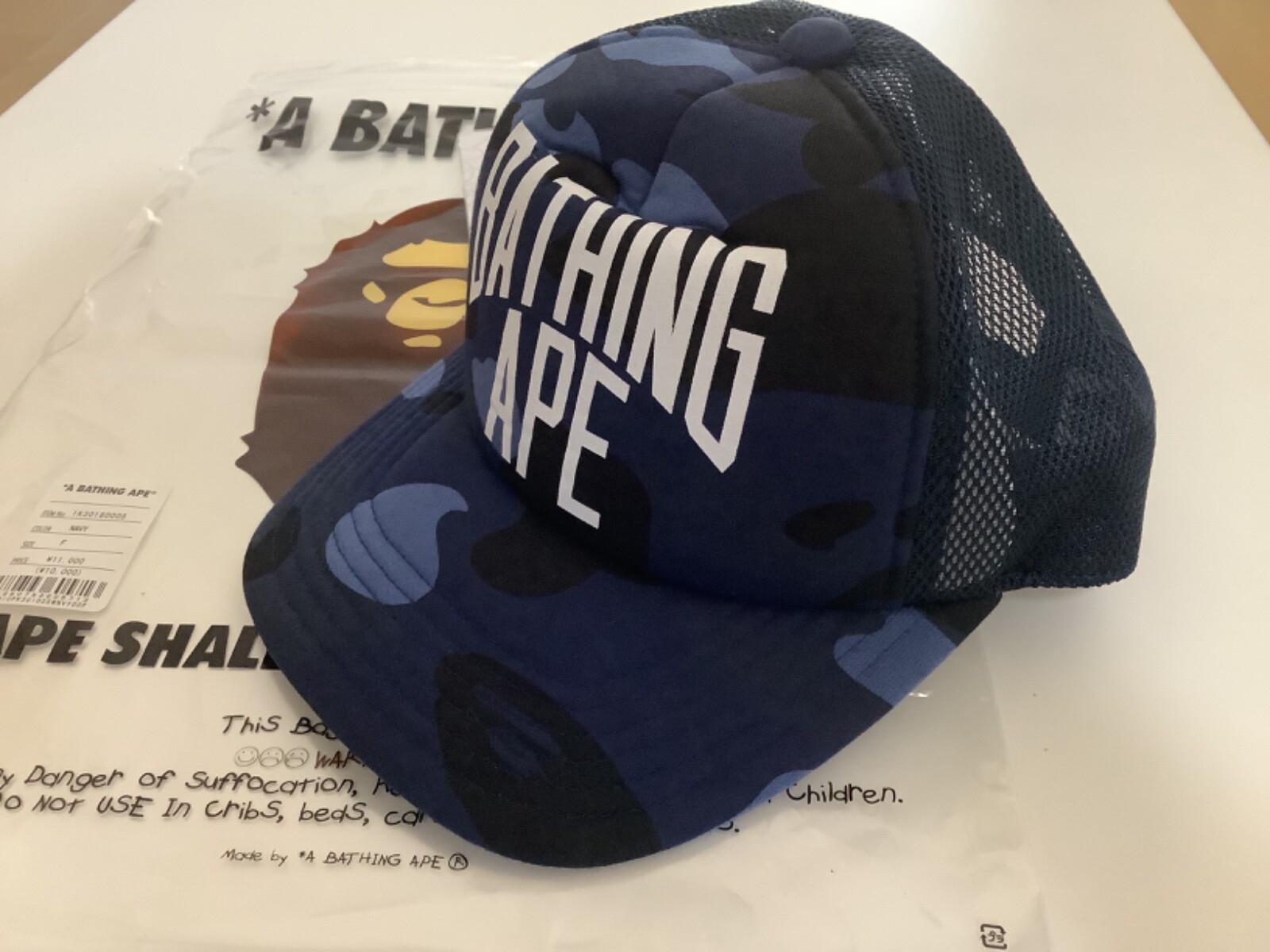 帽子 A BATHING APE COLOR CAMO CAP Authentic a bathing ape bape color camo NYC logo mesh cap