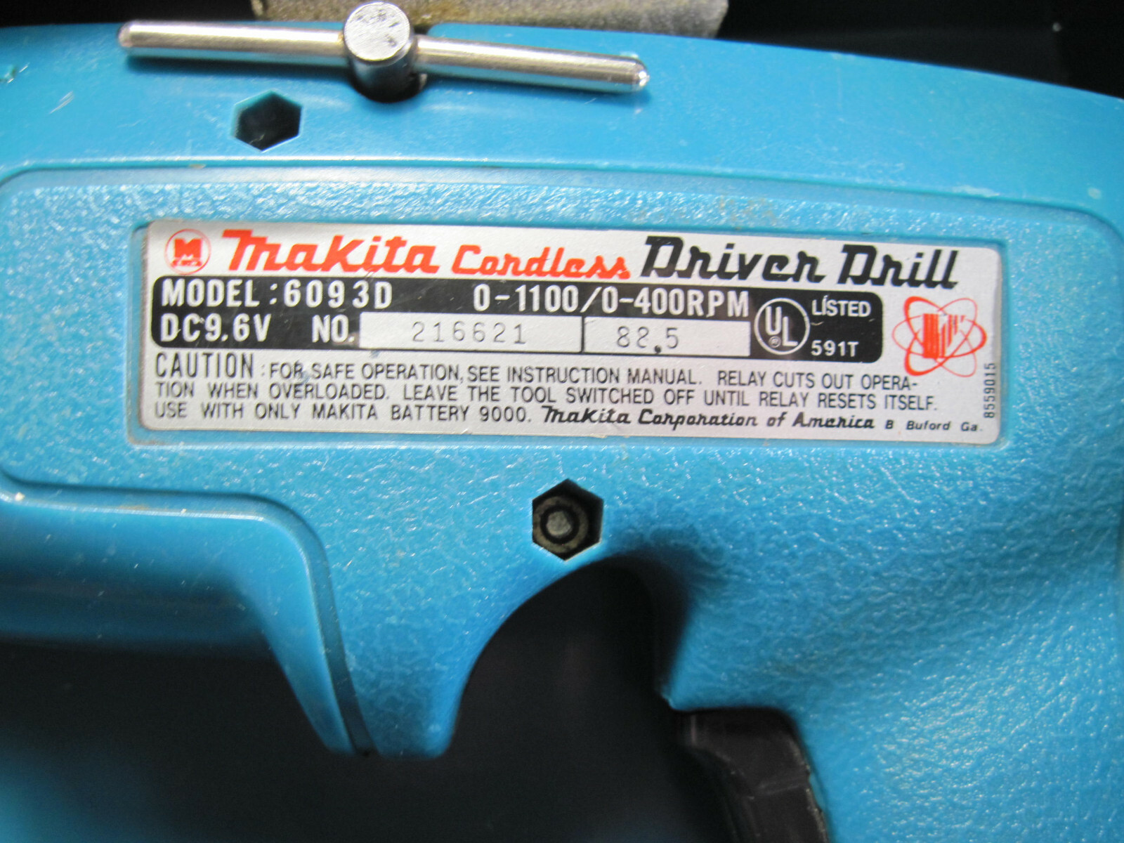 Makita Cordless Driver Drill Model 6093D - Fast Charger Case & Battery Tested