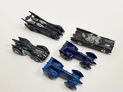 Vintage Lot of 5 Hot Wheels Batmobile Batman Cars DC Comics X1628 K6147