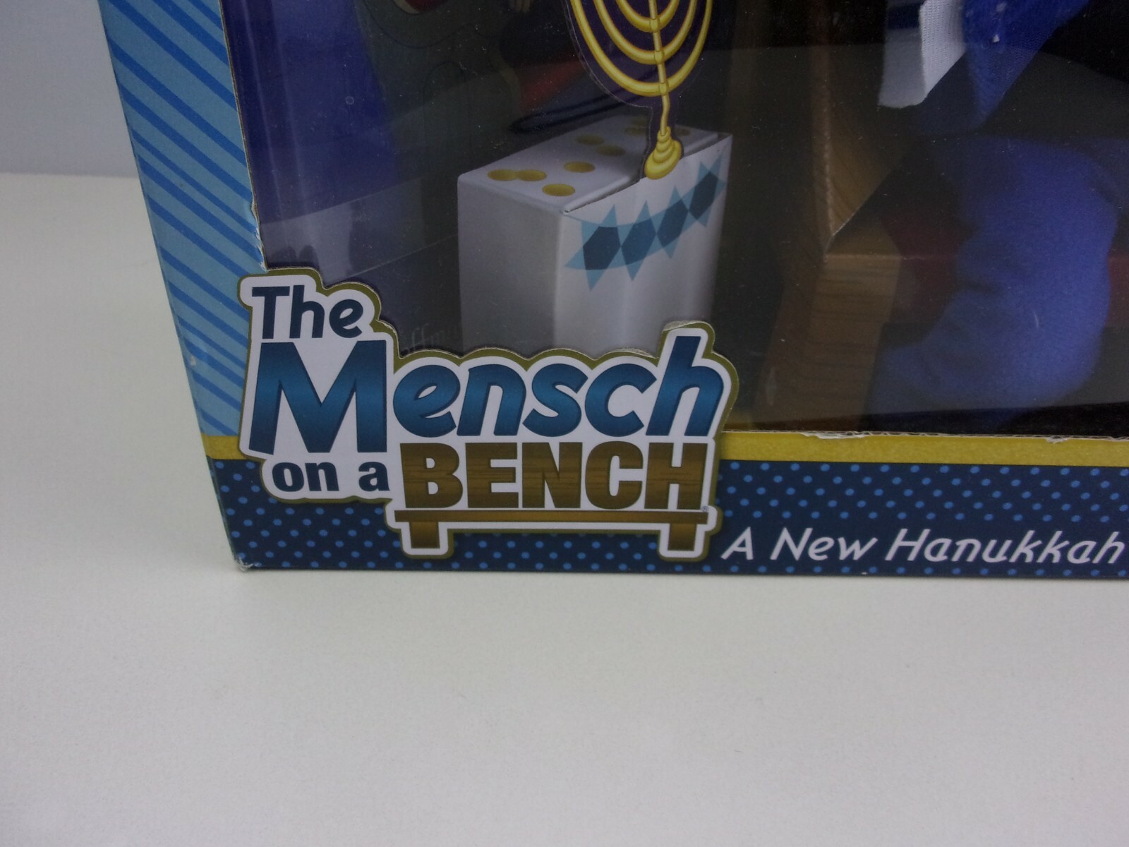 The Mensch on a Bench Mench Doll and Book new Hanukkah Family Tradition Plush