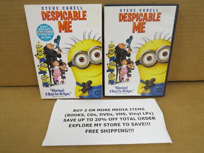 Despicable Me Steve Carell Widescreen DVD BUY 2 OR MORE & SAVE UP TO 20%