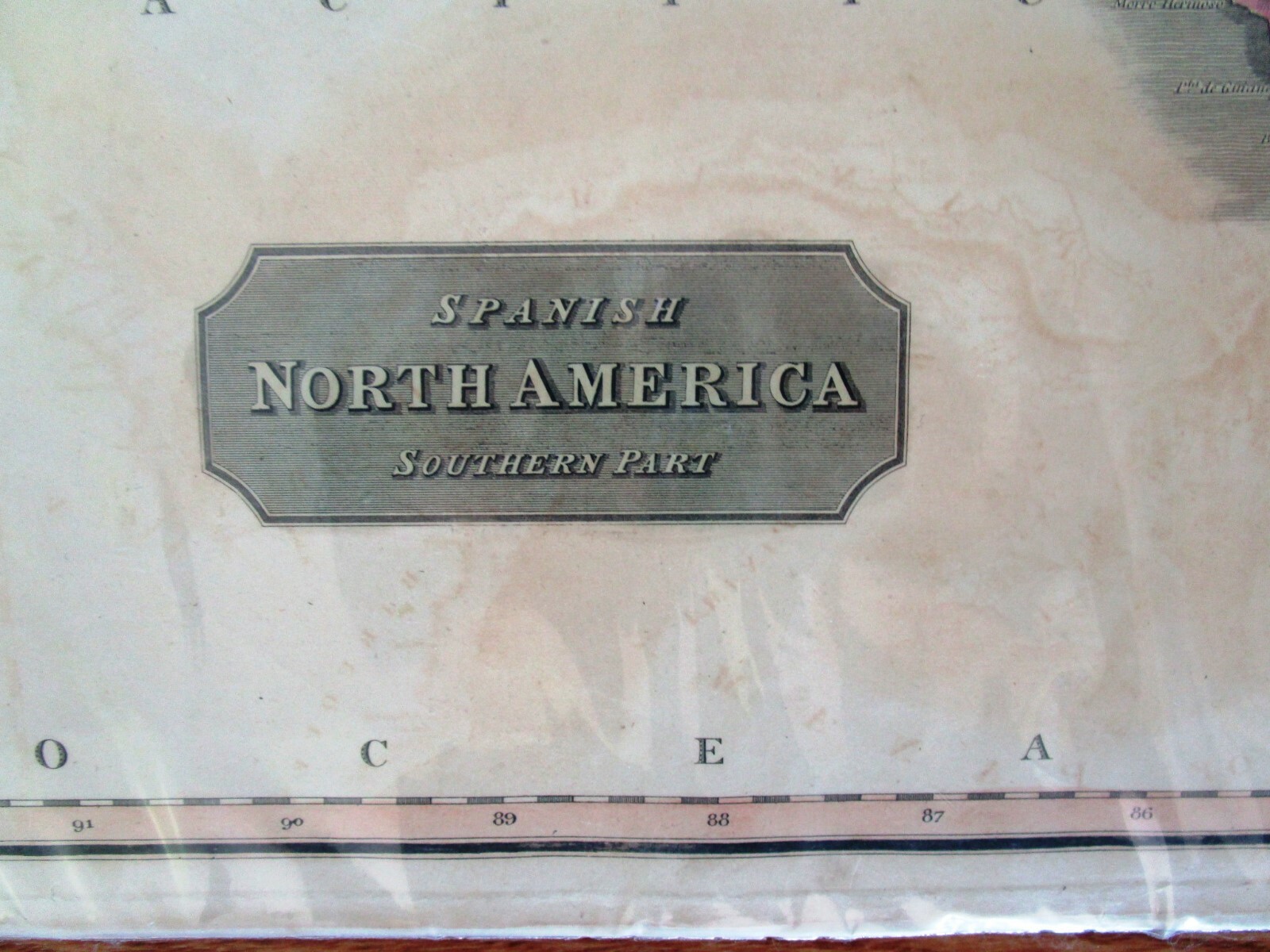 1814 Map of Spanish North America Southern Part Thomson's New General Atlas 1817