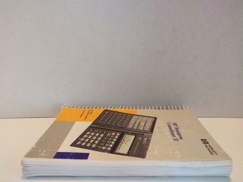 HP Business Consultant II Financial Calculator 19BII Owners Manual Edition 2 VTG