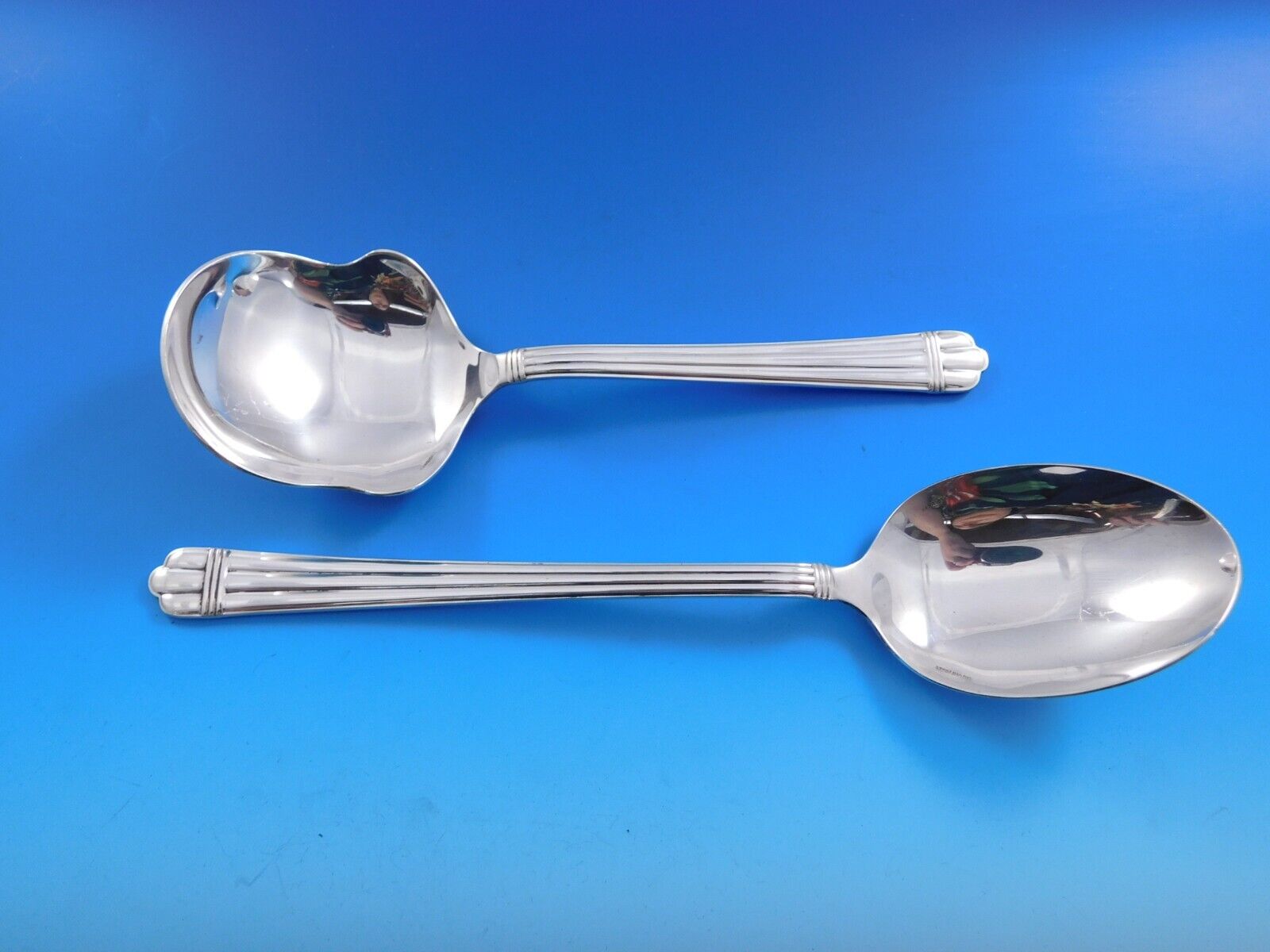 Aria by Christofle France Sterling Silver Flatware Service Aria by Christofle France Sterling Silver Flatware Service