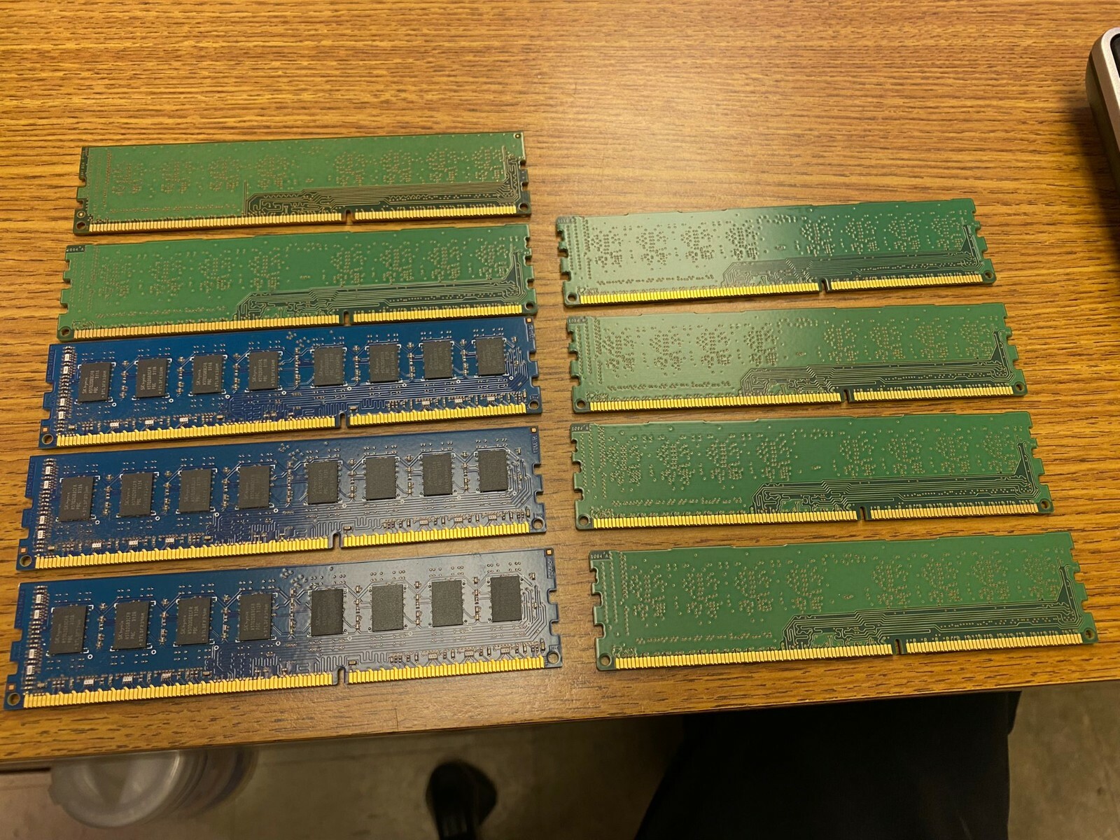 Lot of 9 Micron/Samsung/SK hynix 4GB 2Rx8 PC3-12800U Mixed Memory