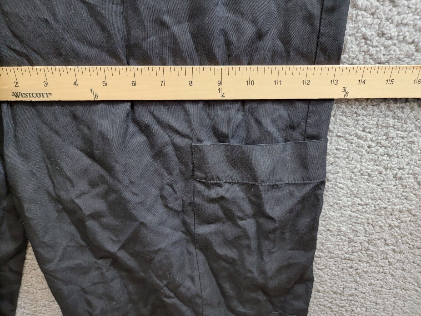 French Connection Elkie Button-Up Cargo Jumpsuit Women's S Black Quarter Sleeve - Picture 8 of 19