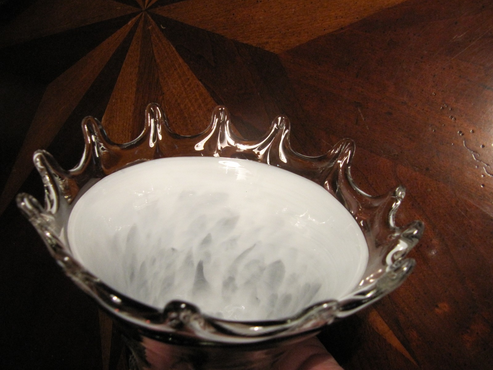 VERY PURPLE GLASS LAMP SHADE  3/4