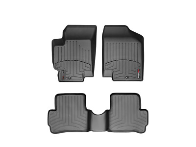 WeatherTech FloorLiner for 2006-2009 Hyundai Accent - 1st & 2nd Row, Black