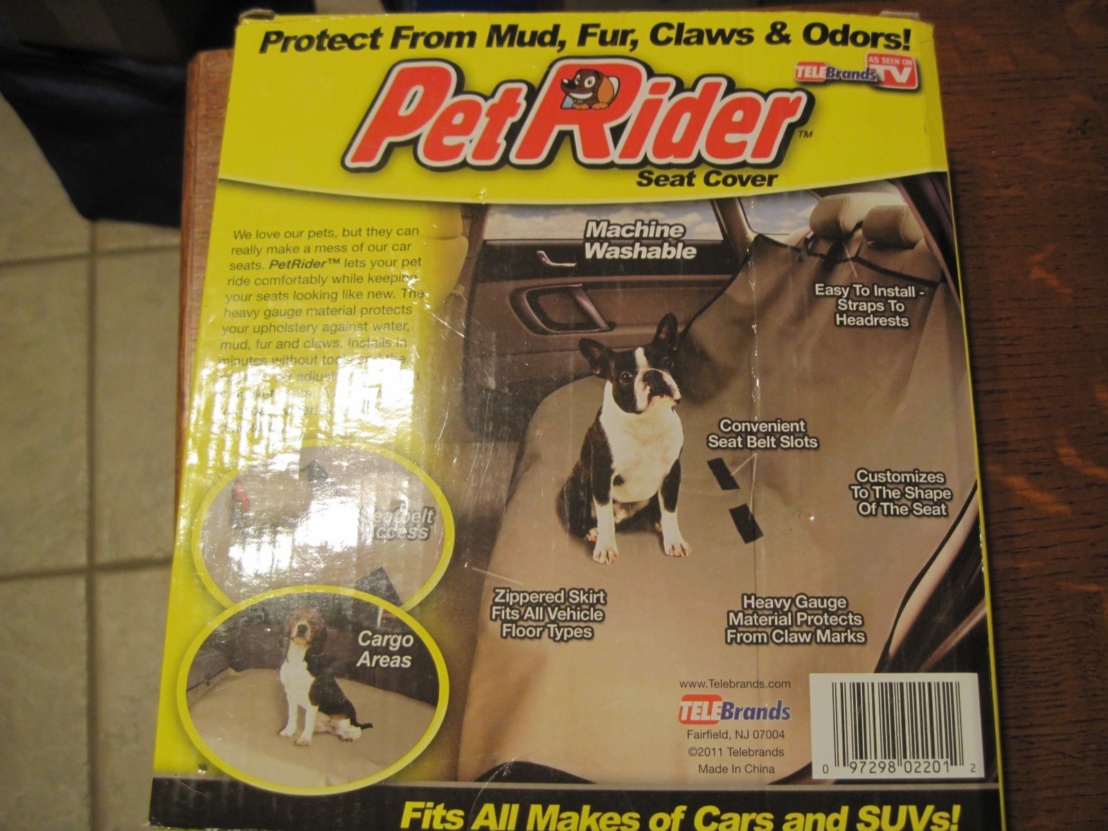 Pet Rider Seat Cover All Types of Cars-Sofas-Beds -Machine Washable-Easy Install