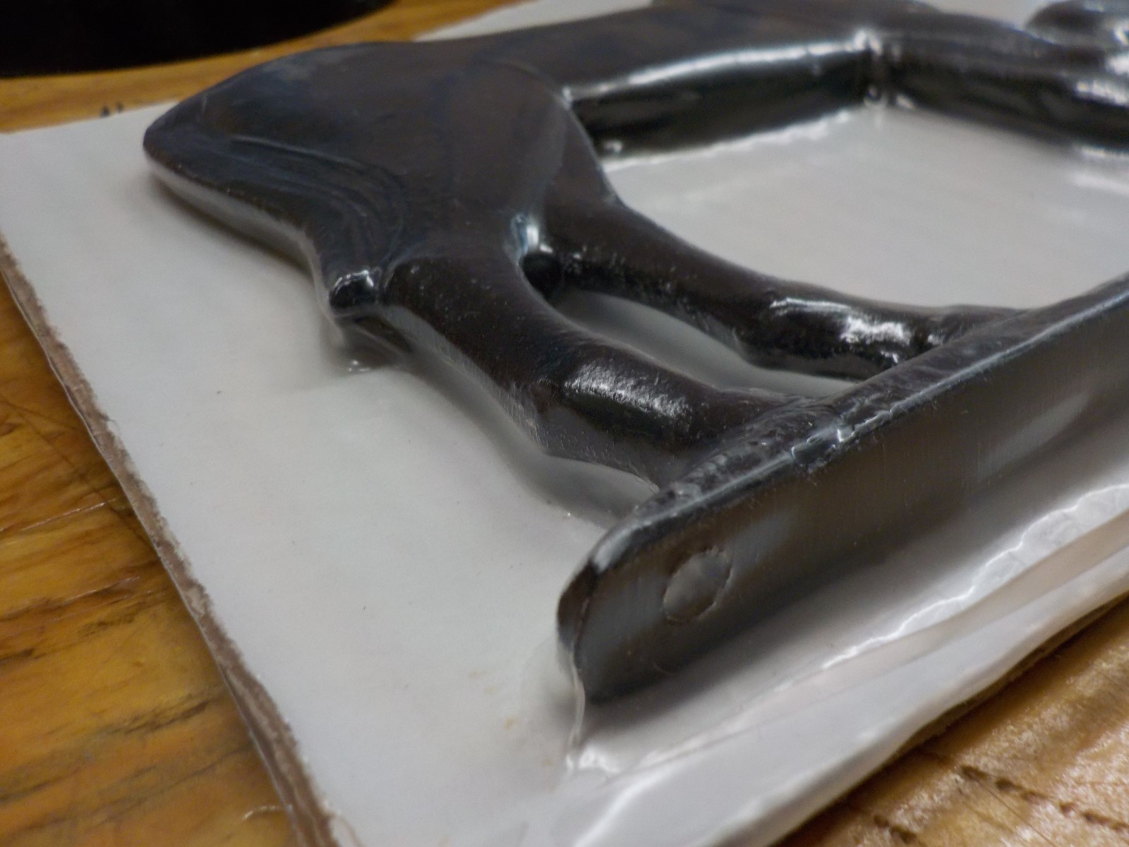Montague Metal Products Cast Bell with Black Mare and Colt
