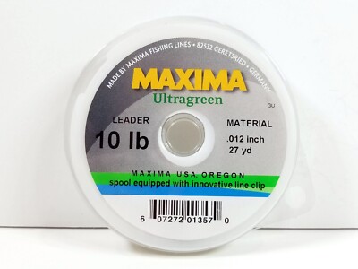 Maxima Ultragreen Leader Tippet Wheel Spools - Size 10 lb - New