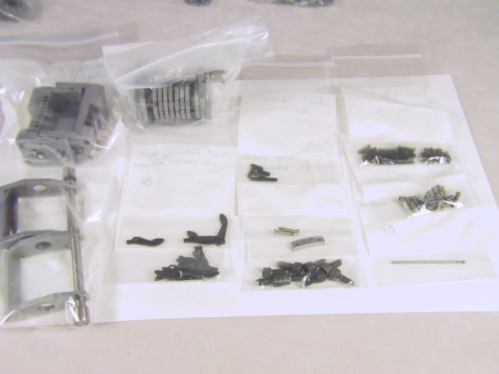 Roberts Numbering Machine Parts  165 Misc parts  LIST IN DESCRIPTION (Inv #1036)