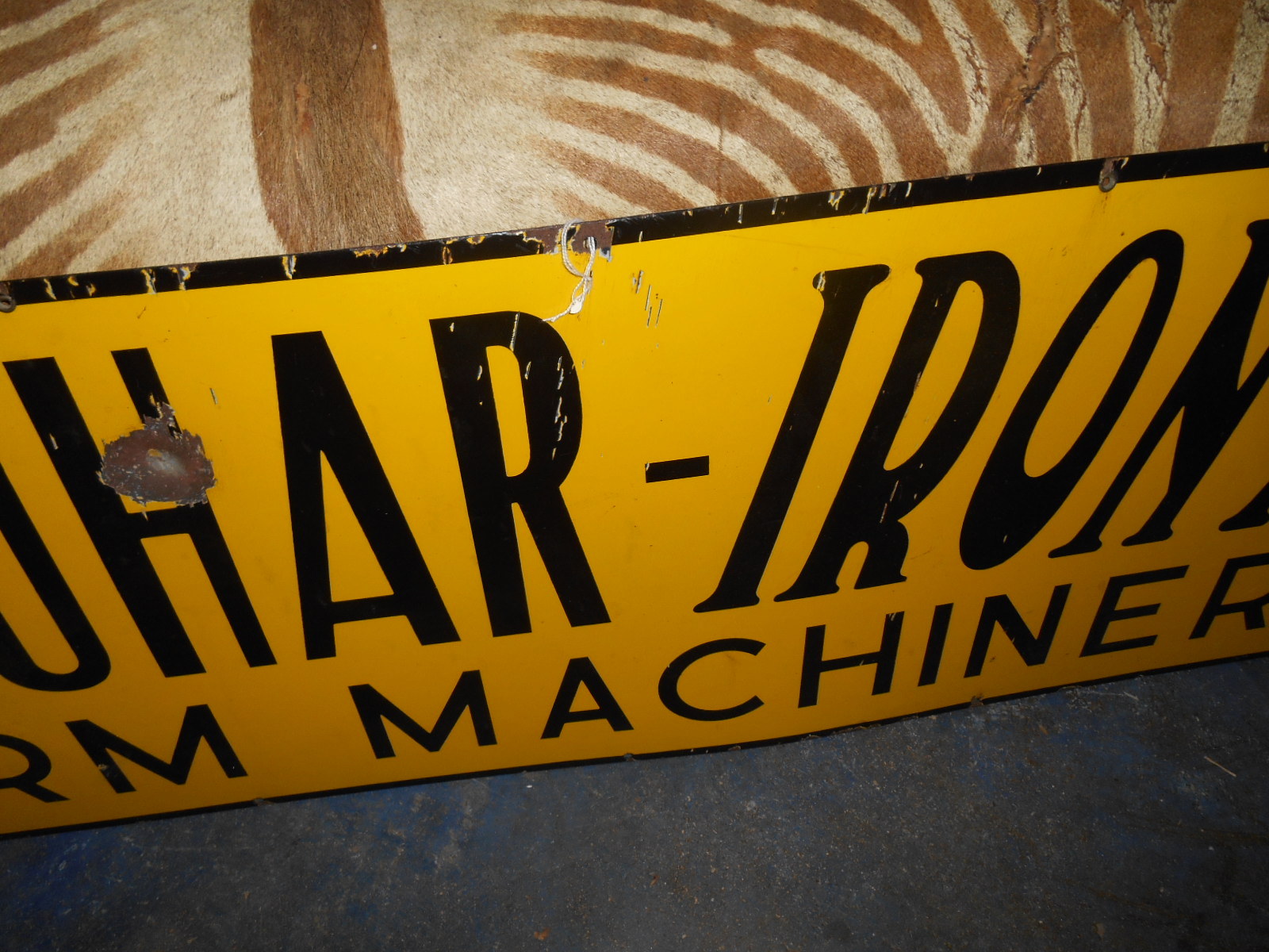 interesting Farquhar Iron Age Farm Machinery porcelin sign plentyofpatina oliver