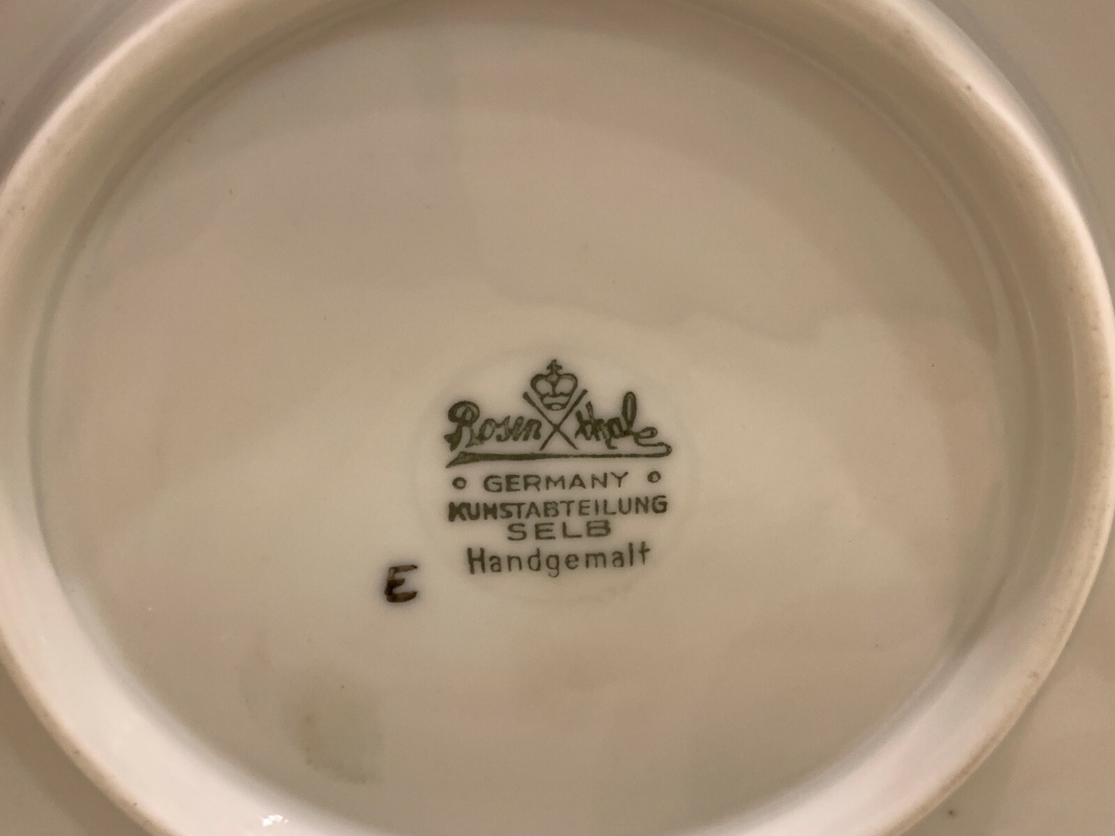 Rosenthal Kunstabteilung Selb Handgemalt Running with Deer Porcelain Figurine