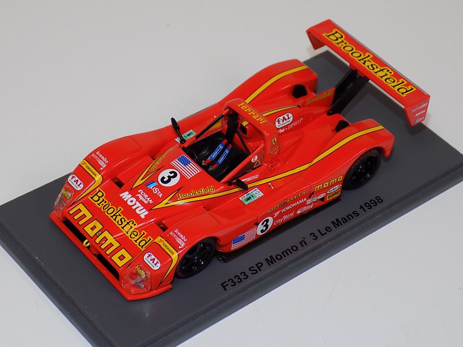 激レア.フェラーリF333.LeMans1999.Spark社Ferrari 1/43 Spark Ferrari 333 SP. Car #5 1998 24 Hours Le Mans
