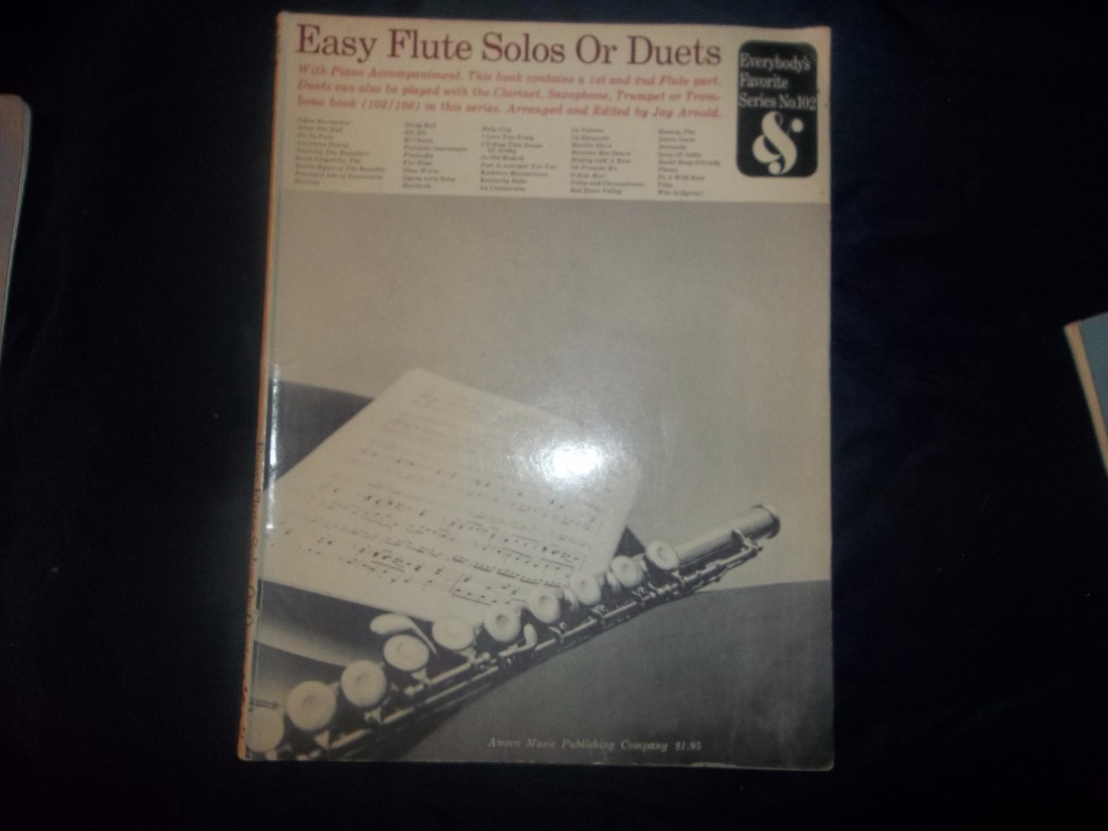 Rubank Elementary & Intermediate Method Flute or Piccolo 1939 & Flute Solo-Bin J