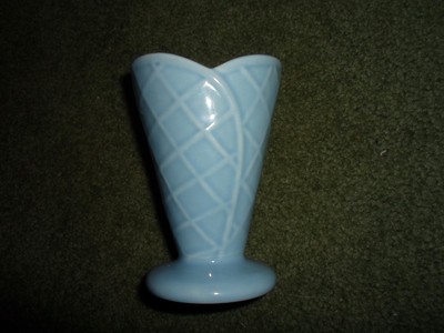 cib blue waffle ice cream~parfait~sundae stoneware dessert dish