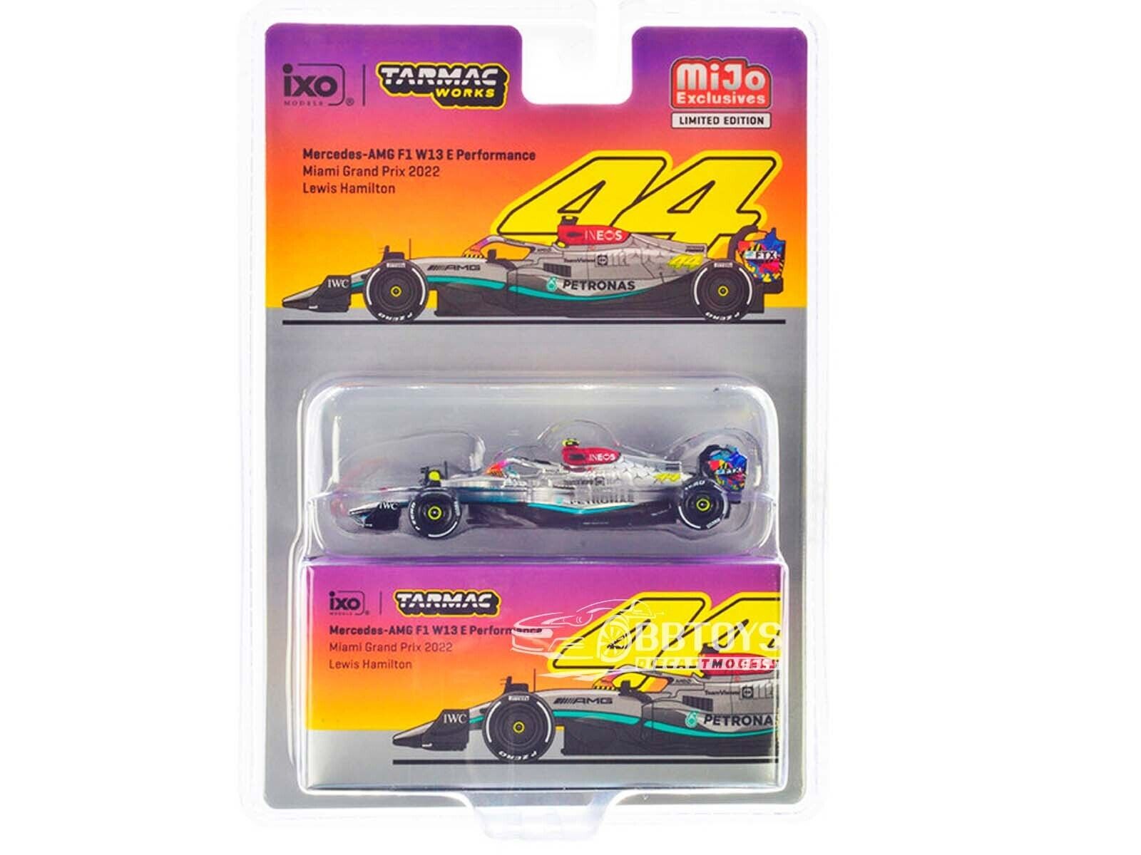 MERCEDES-AMG F1 W13 #44 HAMILTON MIAMI GP 2022 1/64 TARMAC MERCEDES-AMG F1 W13 #44 HAMILTON MIAMI GP 2022 1/64 TARMAC