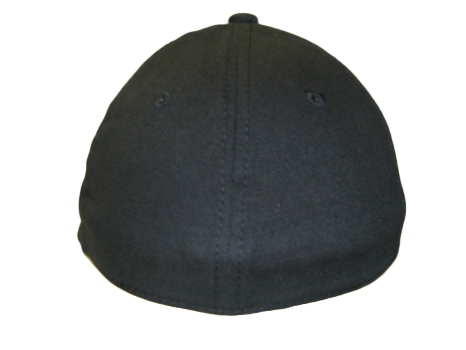 New Plain Black Small/Medium Flex Fit Fitted Baseball Cap No Adjustment