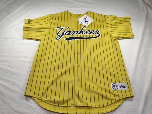 NEW Vtg Majestic RARE New York Yankees Lime Neon Green Baseball