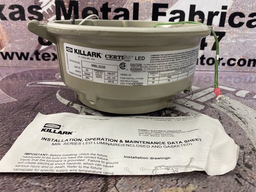 Hubbell Killark MBL2230 MBL Led Lighting Fixture 22 Watts 120-277V 50/60Hz