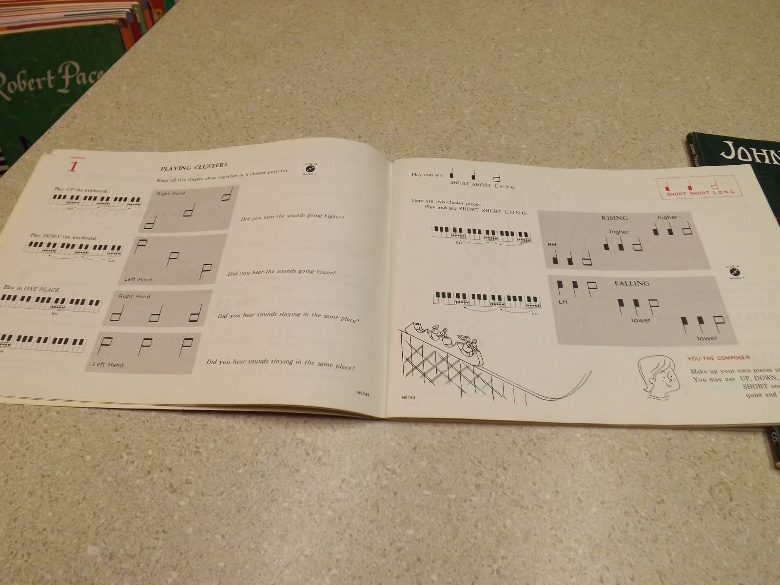 Lot 2 John Thompson's Adult Piano Course Book 1 Beginner Music Lessons Book + 1