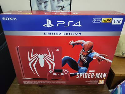 PS4 SPIDERMAN 1TB SLIM LIMITED EDITION CONSOLE BRAND NEW
