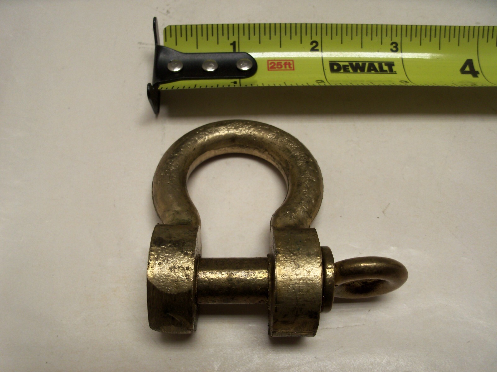 Naval Brass 3/8-16 Shackle Bow Eye Harp Eye WW2 Vintage Incredibly RARE NEW!